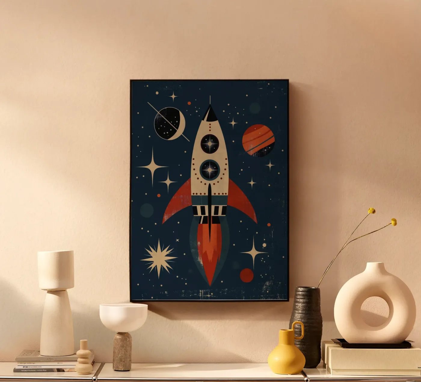 Boho Nursery 15 Rocket plexiglass da Boho Print Collection