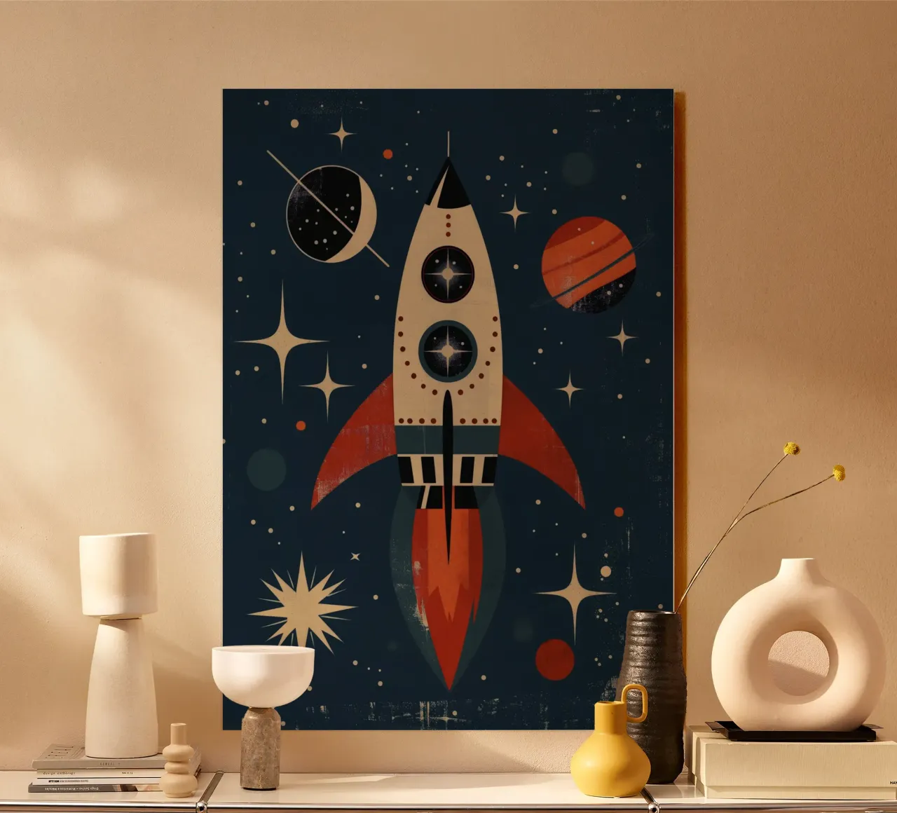 Boho Nursery 15 Rocket alluminio dibond da Boho Print Collection