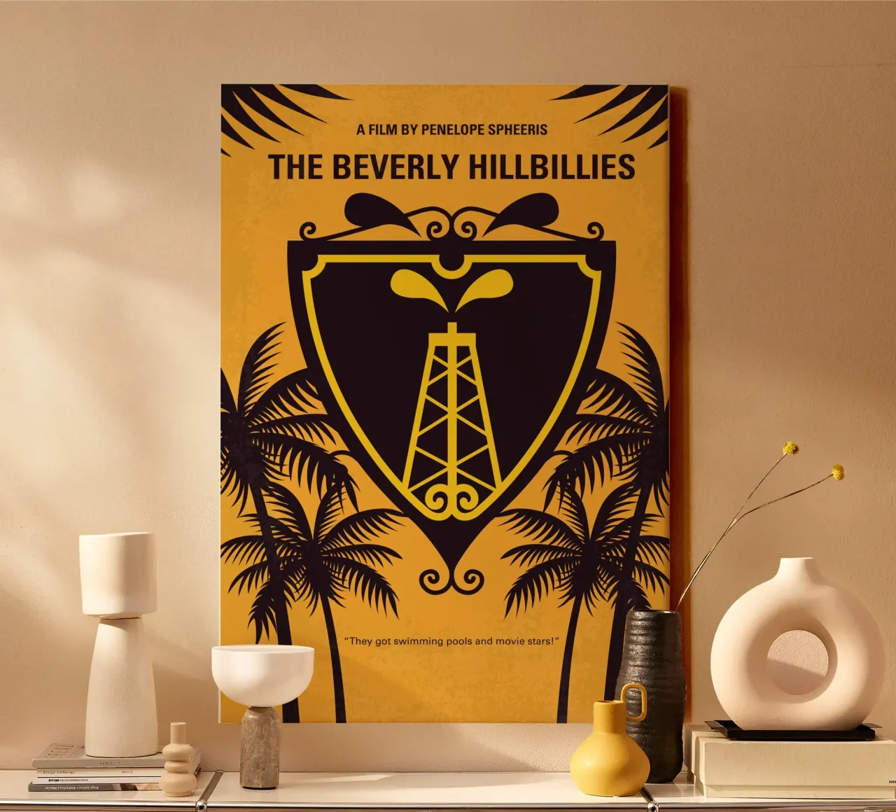 No1147 My The Beverly Hillbillies minimal movie poster tela con Cornice a cassetta da Chungkong
