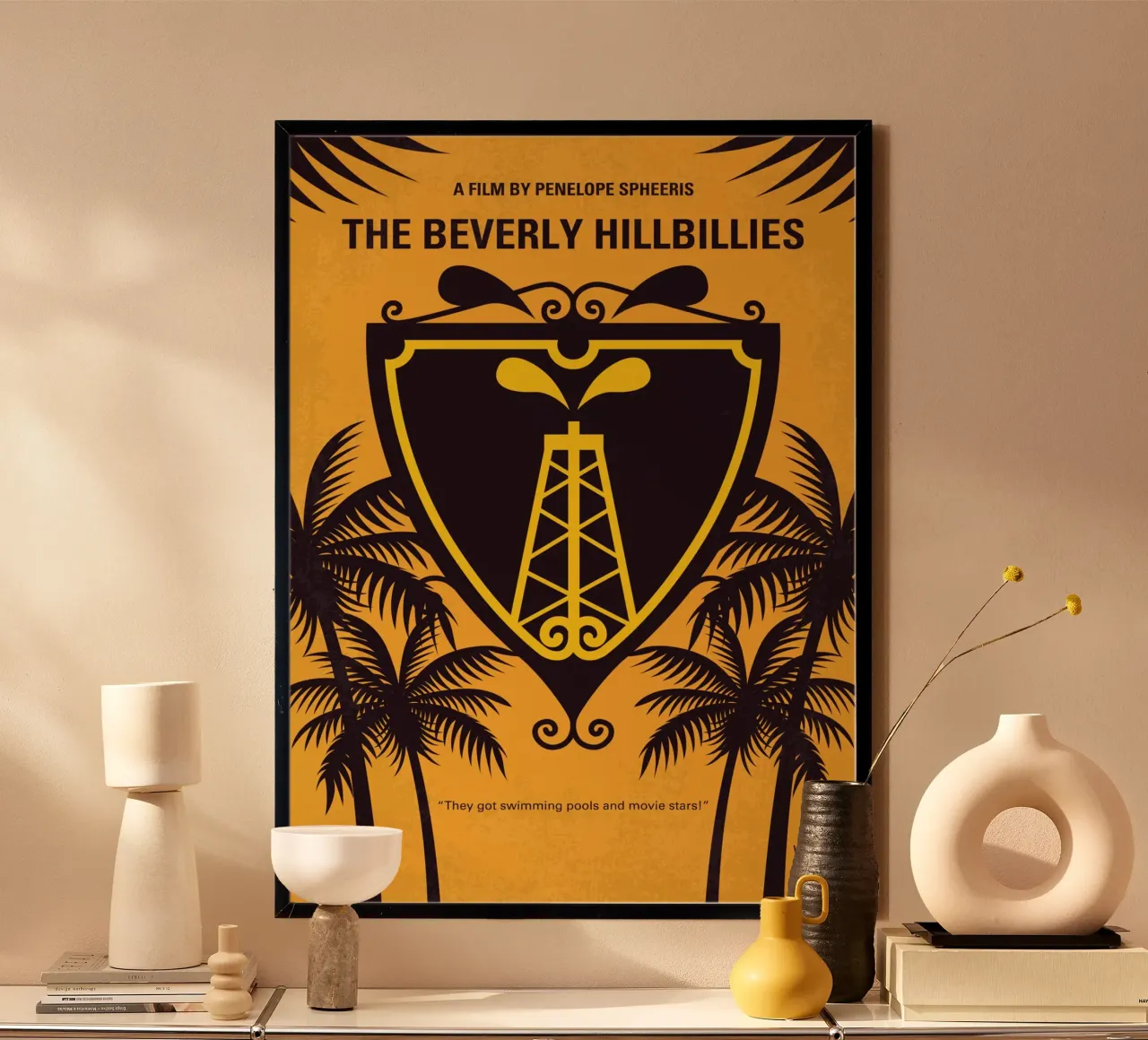 No1147 My The Beverly Hillbillies minimal movie poster poster con telaio in legno da Chungkong