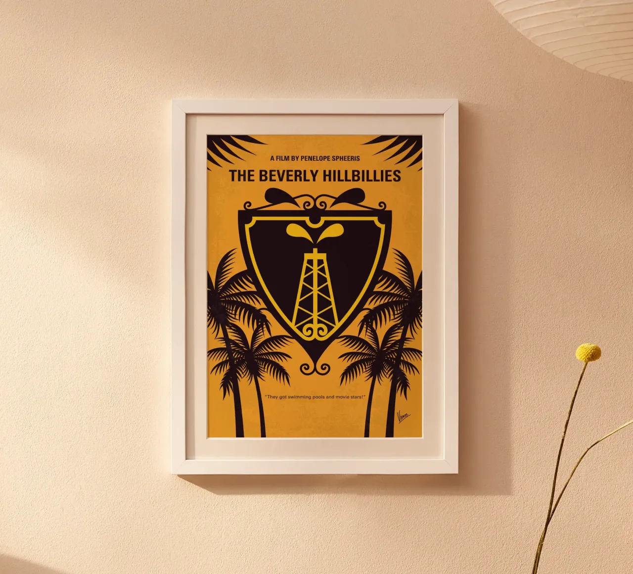 No1147 My The Beverly Hillbillies minimal movie poster poster con telaio in legno da Chungkong
