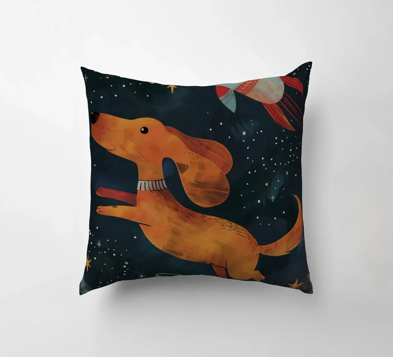 Boho Nursery 15 Space Dog cuscino da Boho Print Collection