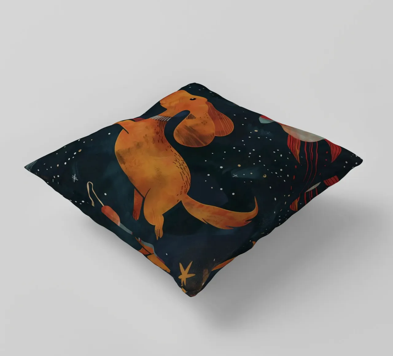 Boho Nursery 15 Space Dog cuscino da Boho Print Collection
