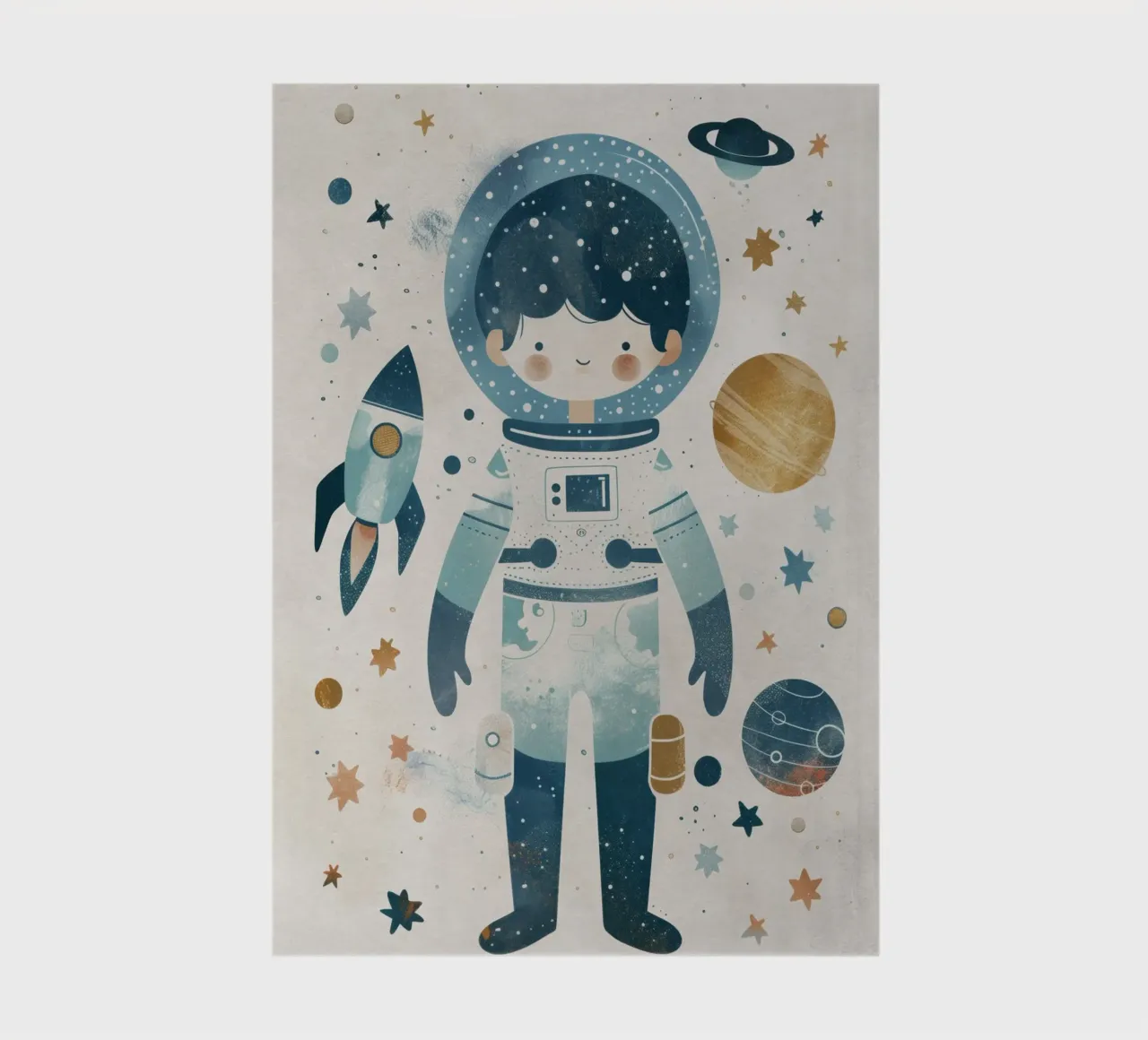 Boho Nursery 16 Astronaut notebook by Boho Print Collection