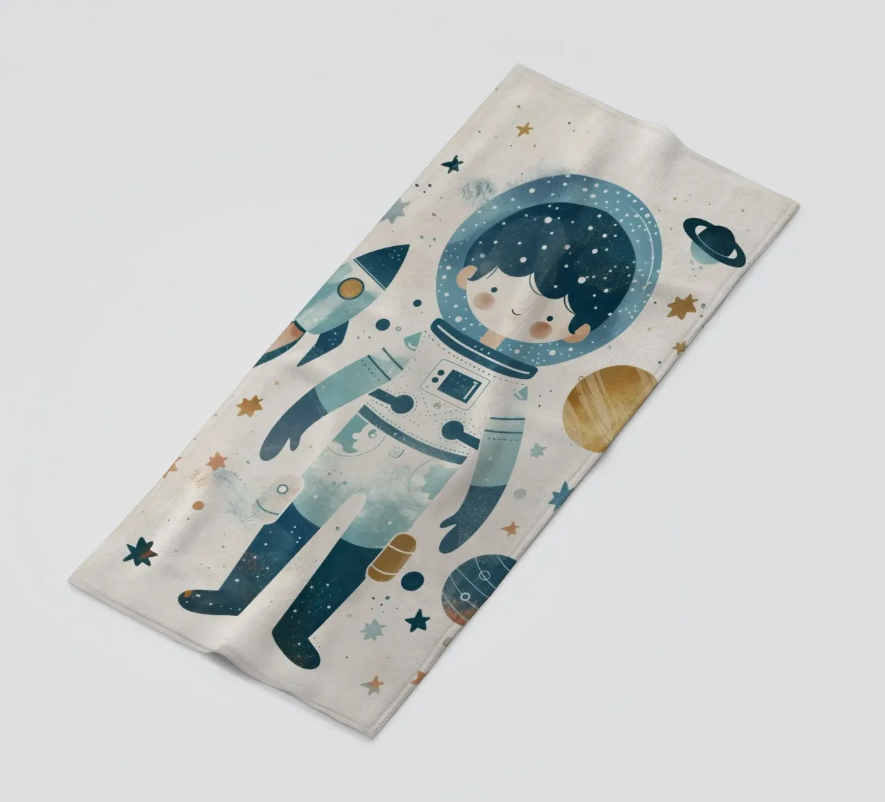 Boho Nursery 16 Astronaut telo mare da Boho Print Collection