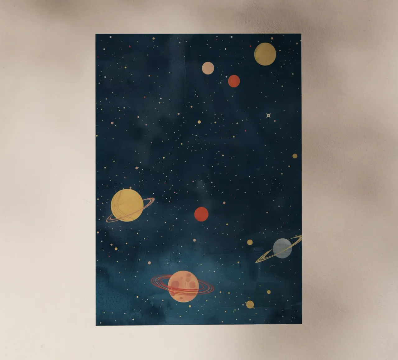 Boho Nursery 16 Planets pellicola backlit da Boho Print Collection