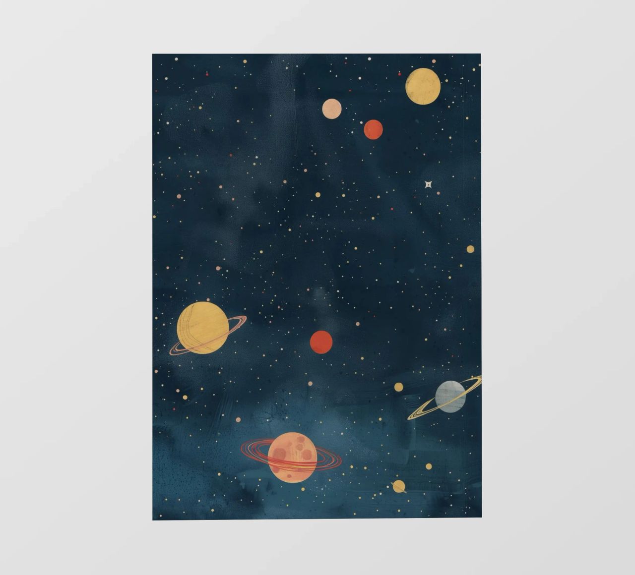 Boho Nursery 16 Planets pellicola backlit da Boho Print Collection