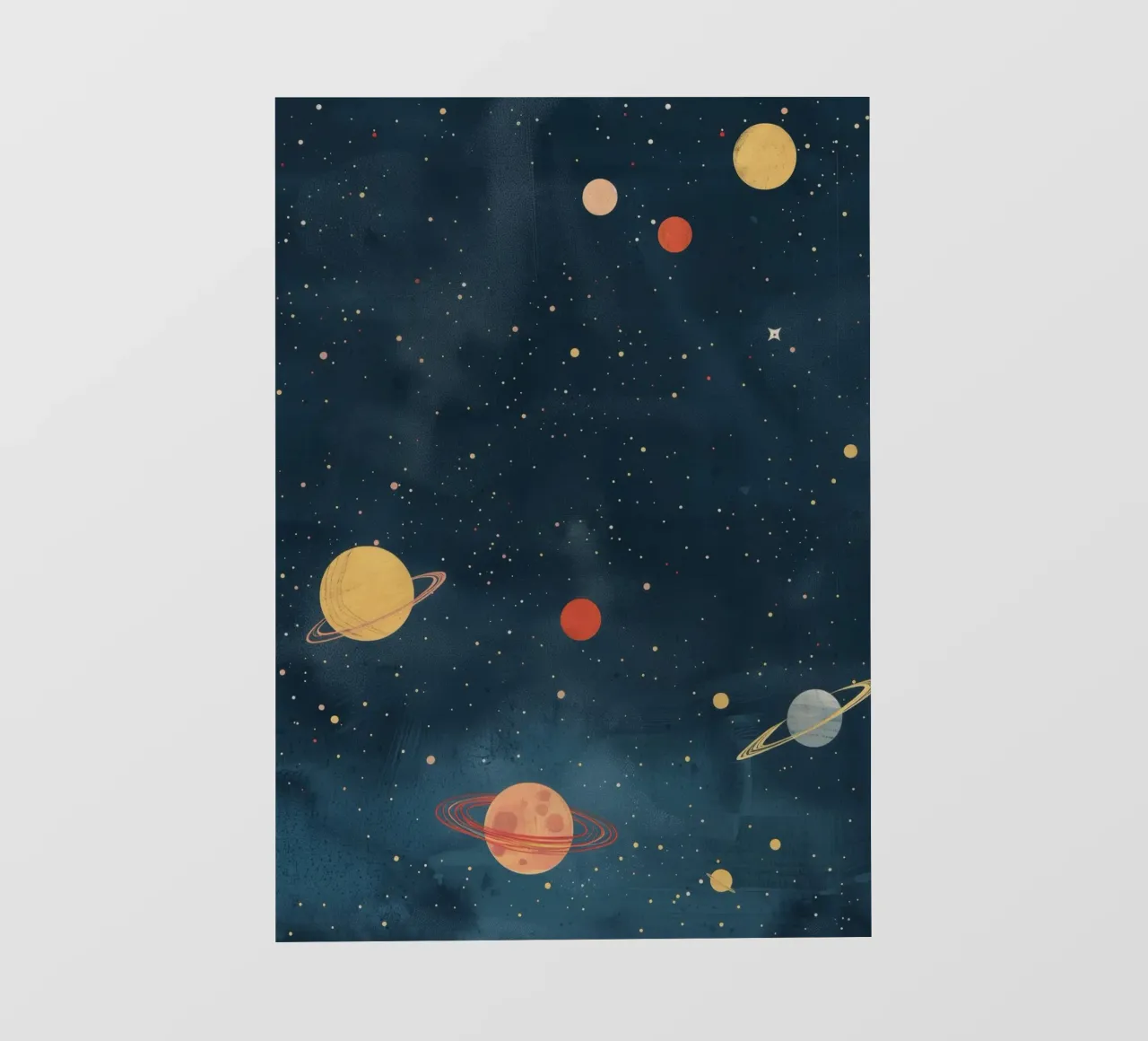 Boho Nursery 16 Planets pellicola backlit da Boho Print Collection