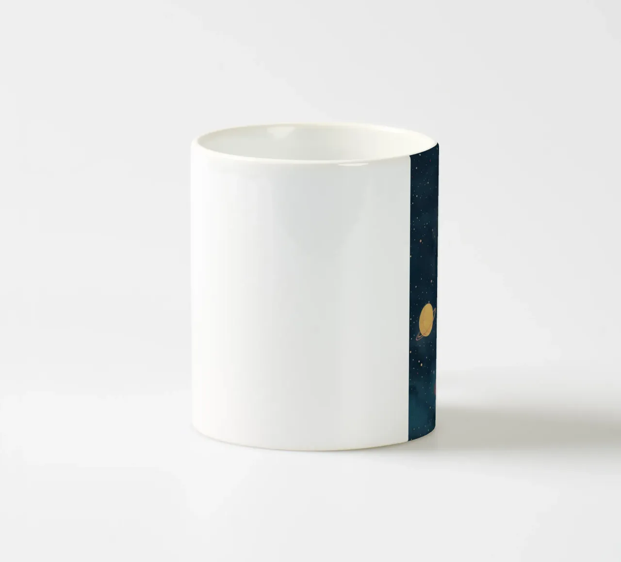 Boho Nursery 16 Planets Keramik Tasse von Boho Print Collection