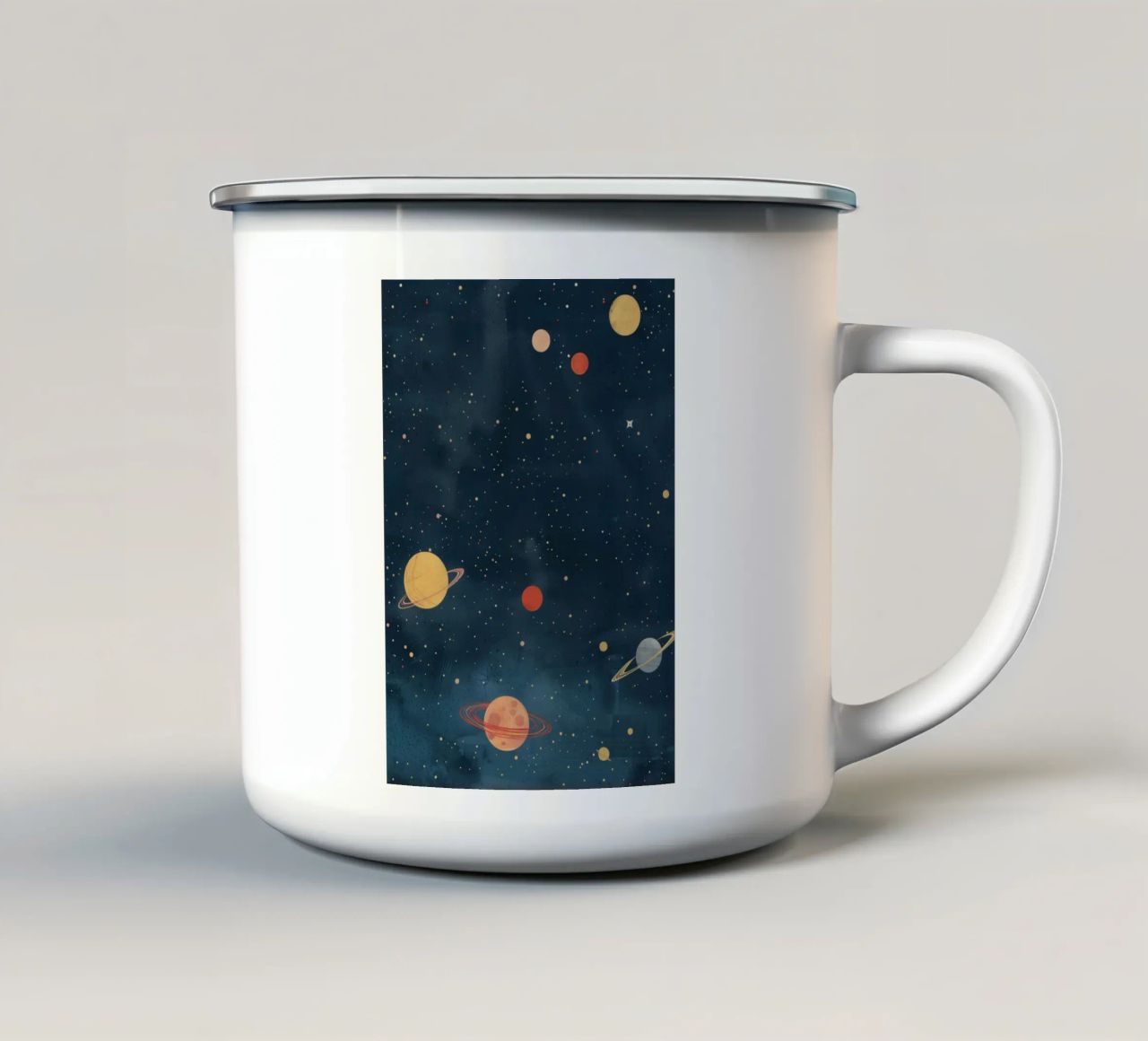 Boho Nursery 16 Planets tazza in smalto da Boho Print Collection