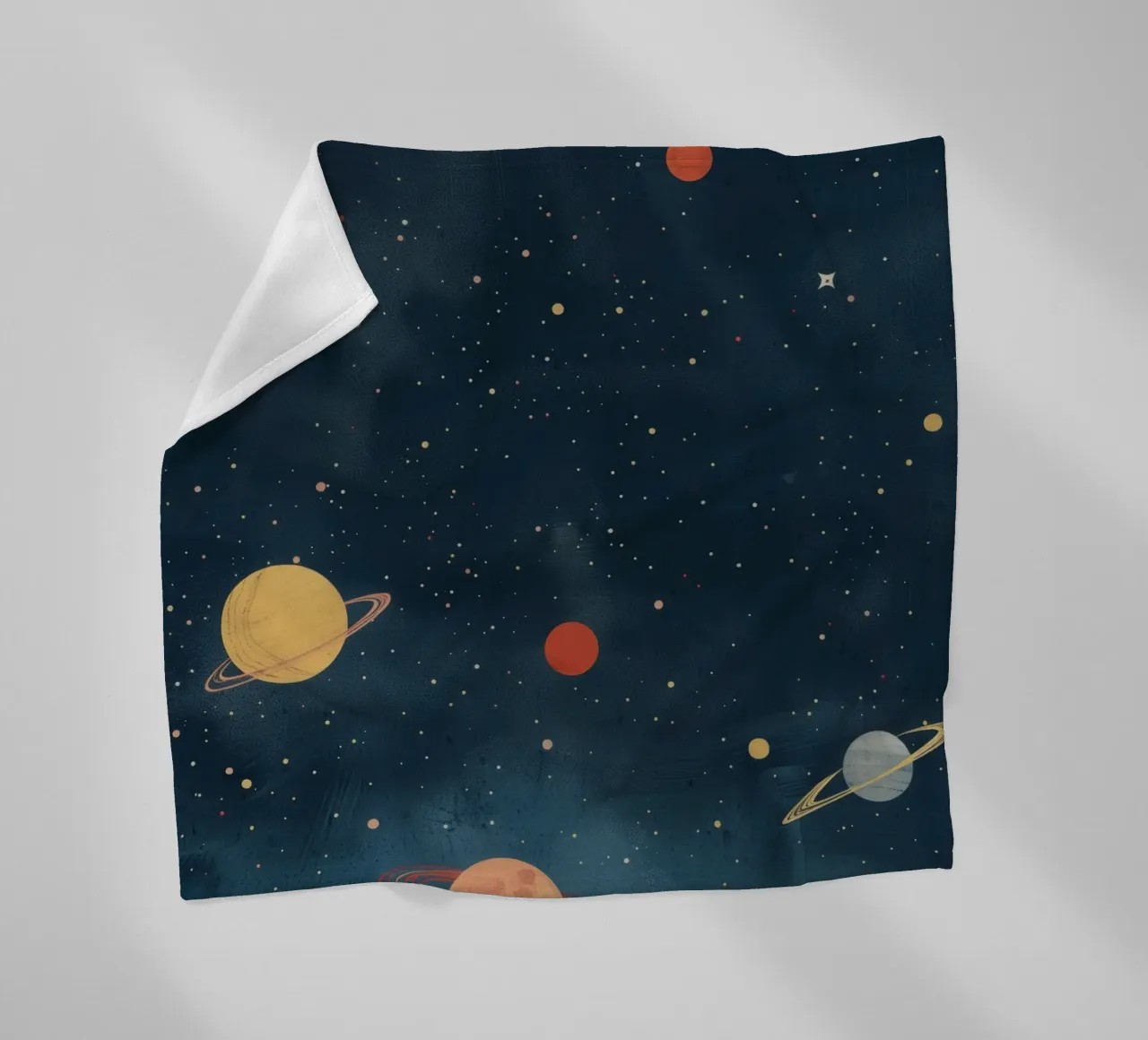 Boho Nursery 16 Planets coperta in pile da Boho Print Collection