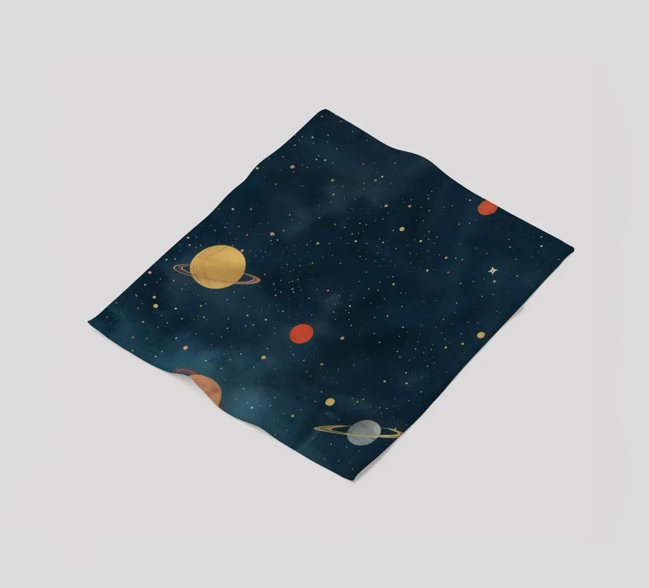 Boho Nursery 16 Planets coperta in pile da Boho Print Collection