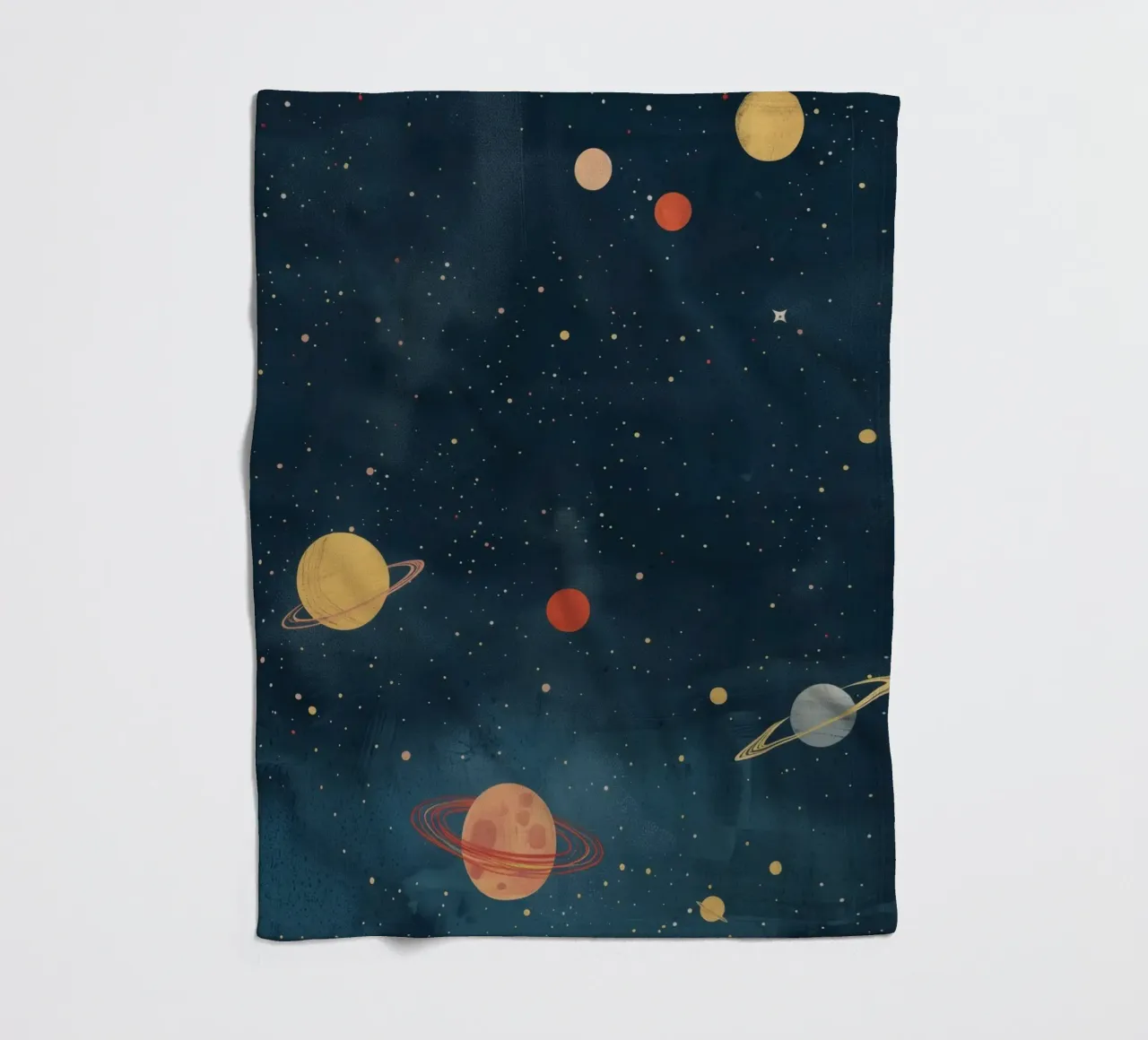 Boho Nursery 16 Planets coperta in pile da Boho Print Collection