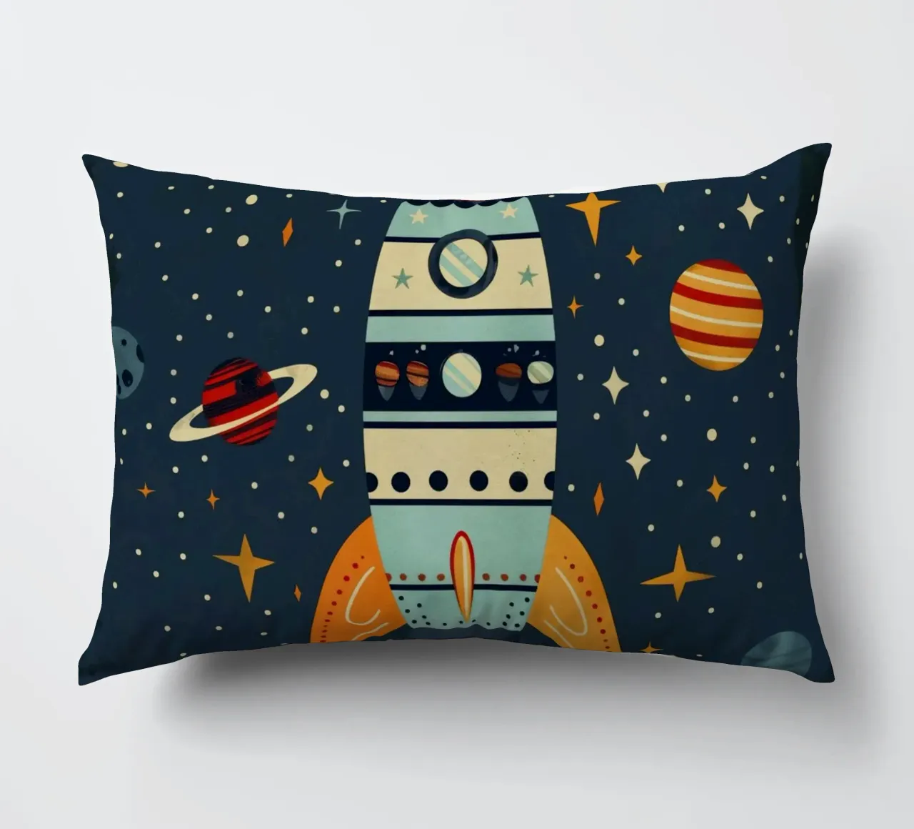 Boho Nursery 16 Rocket cuscino da Boho Print Collection