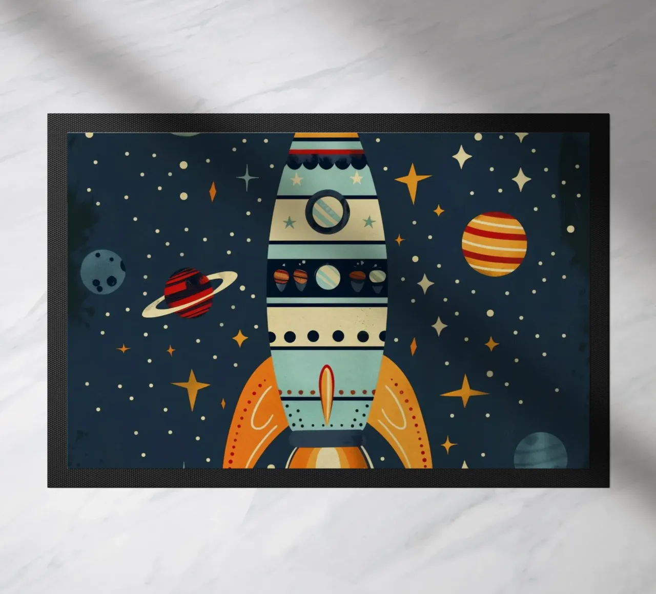 Boho Nursery 16 Rocket felpudo de Boho Print Collection