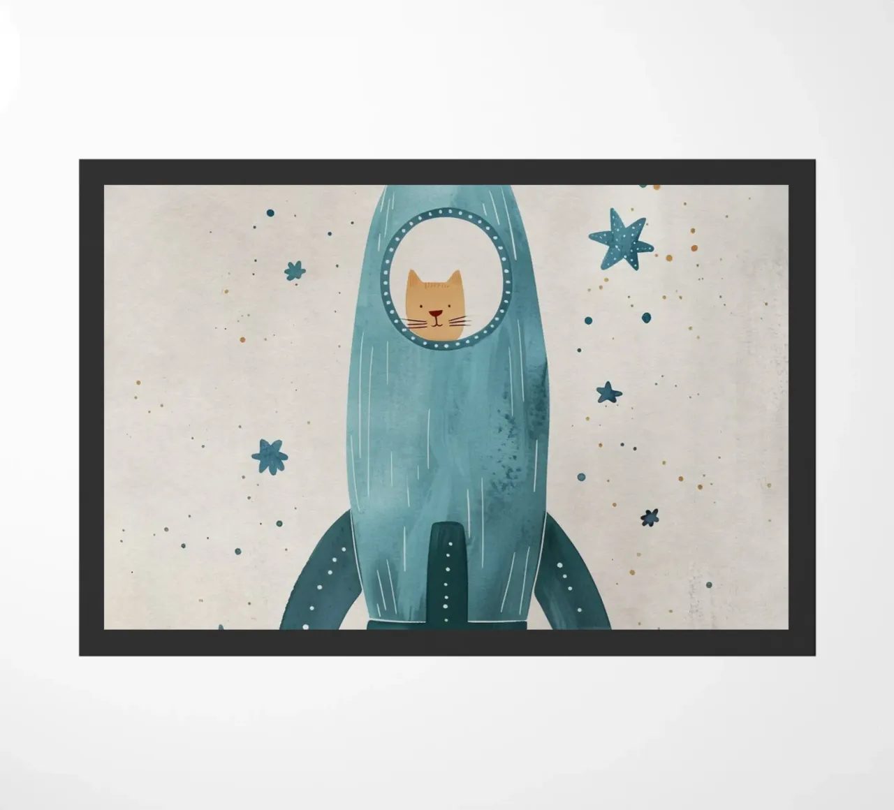 Boho Nursery 16 Space Cat zerbino da Boho Print Collection
