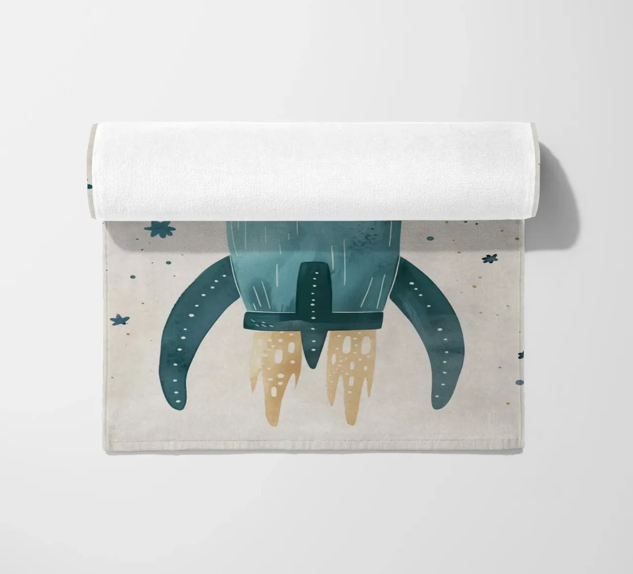 Boho Nursery 16 Space Cat telo mare da Boho Print Collection