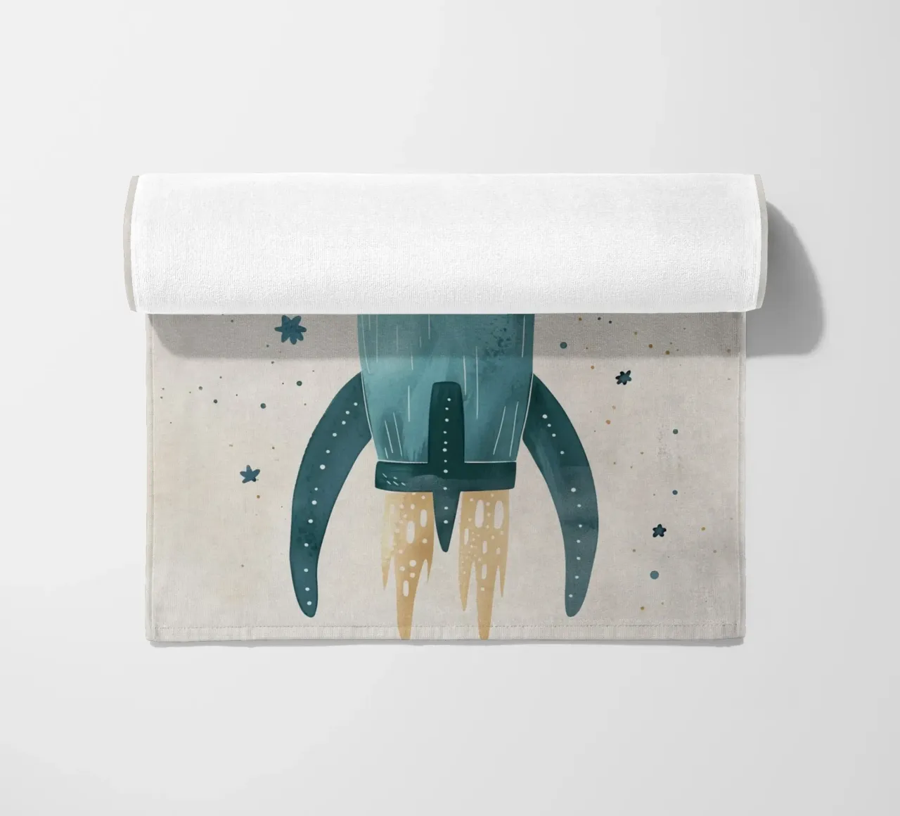 Boho Nursery 16 Space Cat telo mare da Boho Print Collection