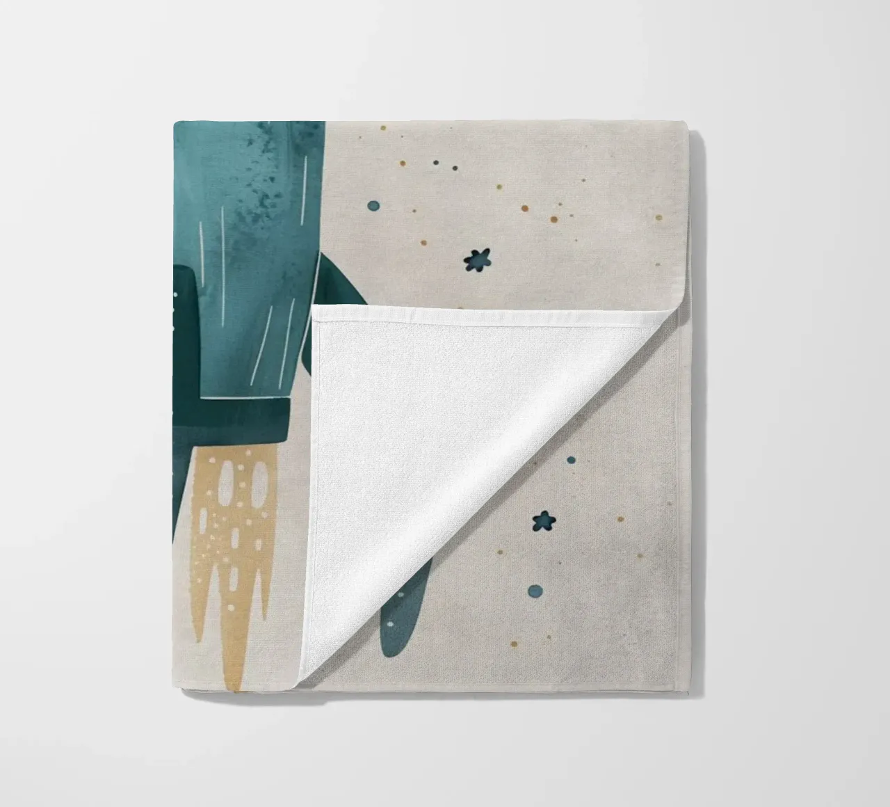 Boho Nursery 16 Space Cat telo mare da Boho Print Collection