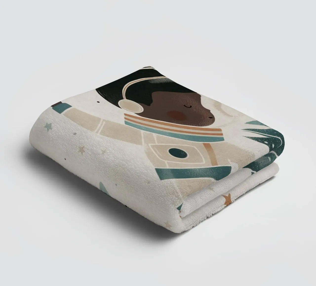 Boho Nursery 17 Astronaut asciugamano da bagno da Boho Print Collection