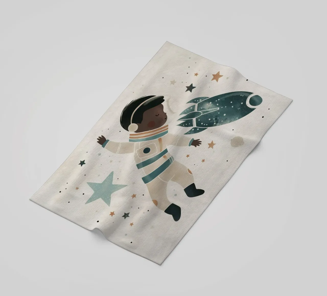 Boho Nursery 17 Astronaut telo mare da Boho Print Collection
