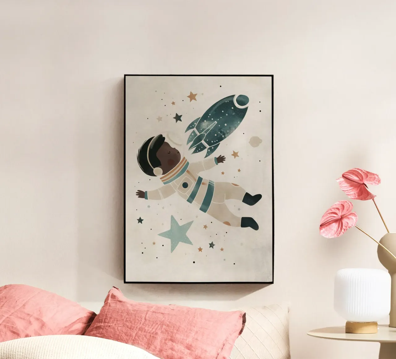 Boho Nursery 17 Astronaut plexiglass da Boho Print Collection