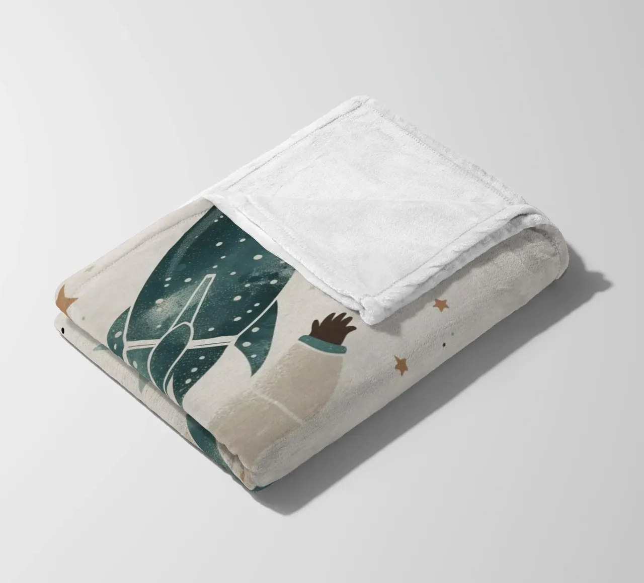 Boho Nursery 17 Astronaut coperta in pile da Boho Print Collection