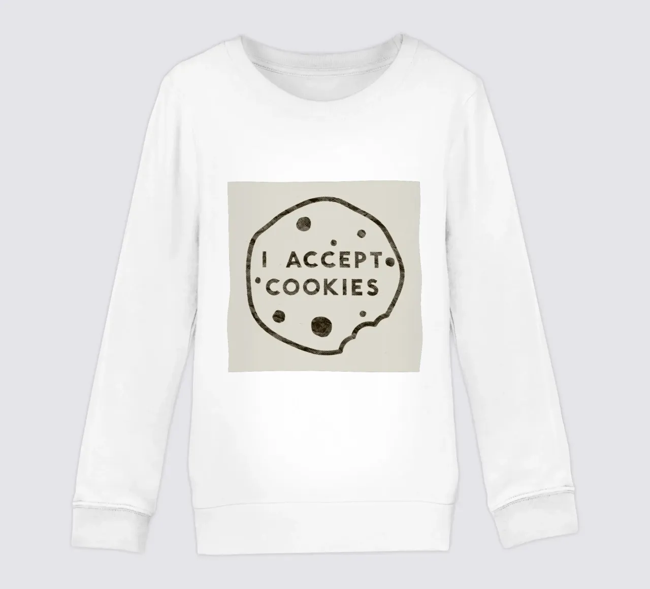 I Accept Cookies felpa bambino da Florent Bodart