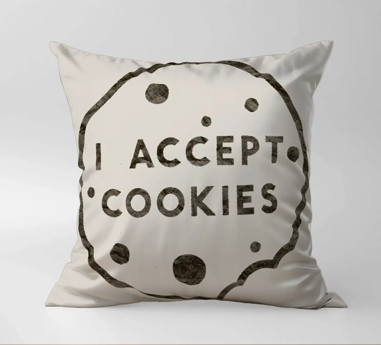 I Accept Cookies cuscino da Florent Bodart