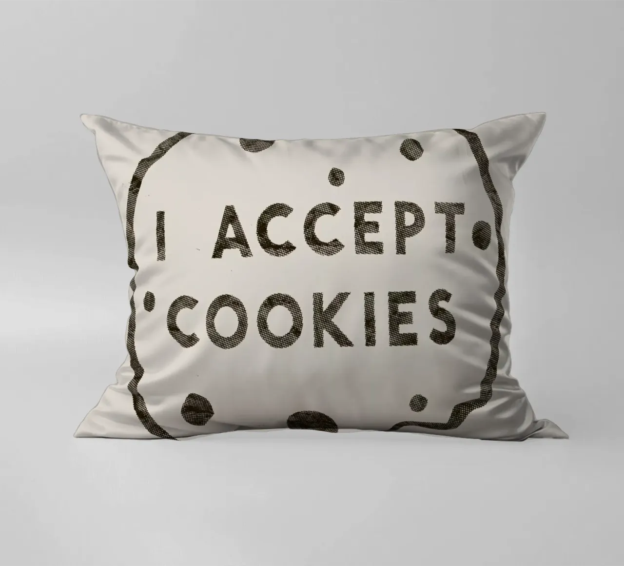 I Accept Cookies cuscino da Florent Bodart