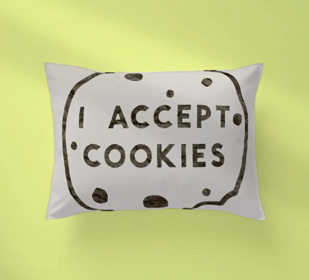 I Accept Cookies cuscino da Florent Bodart