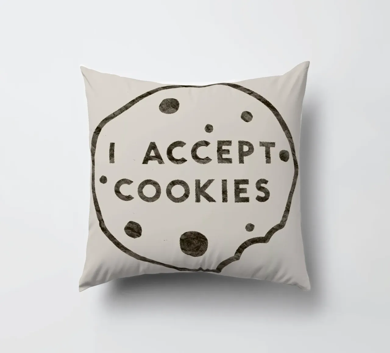 I Accept Cookies cuscino da Florent Bodart