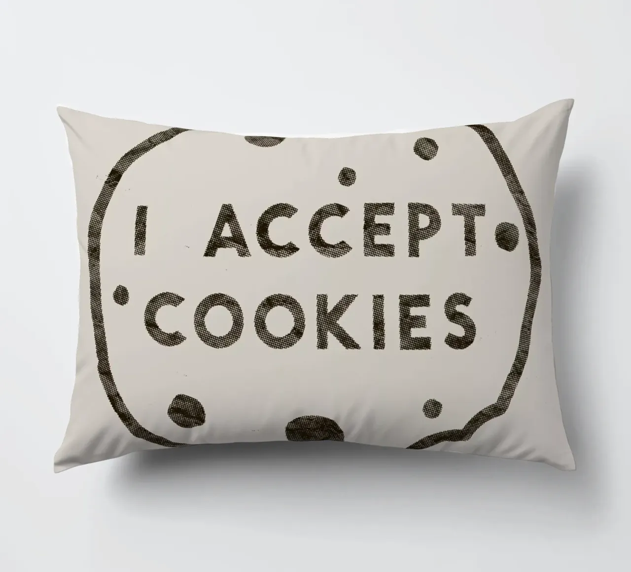 I Accept Cookies cuscino da Florent Bodart