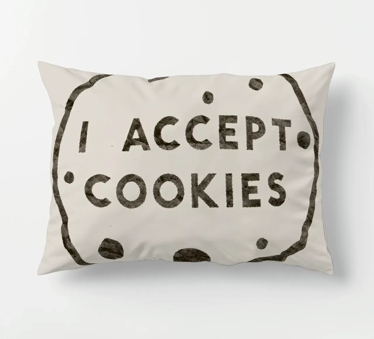 I Accept Cookies cuscino da Florent Bodart