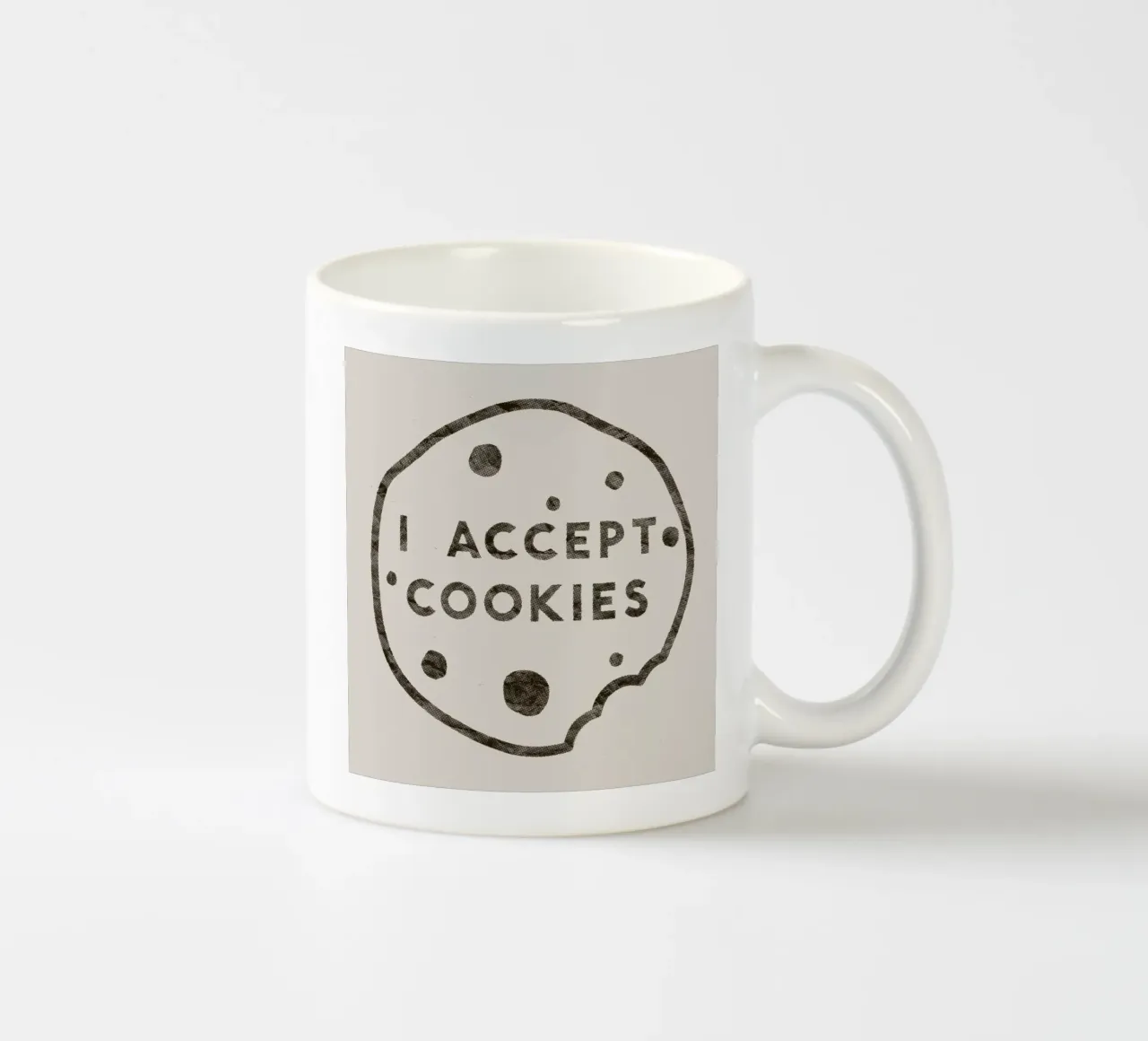 I Accept Cookies tazza in ceramica da Florent Bodart
