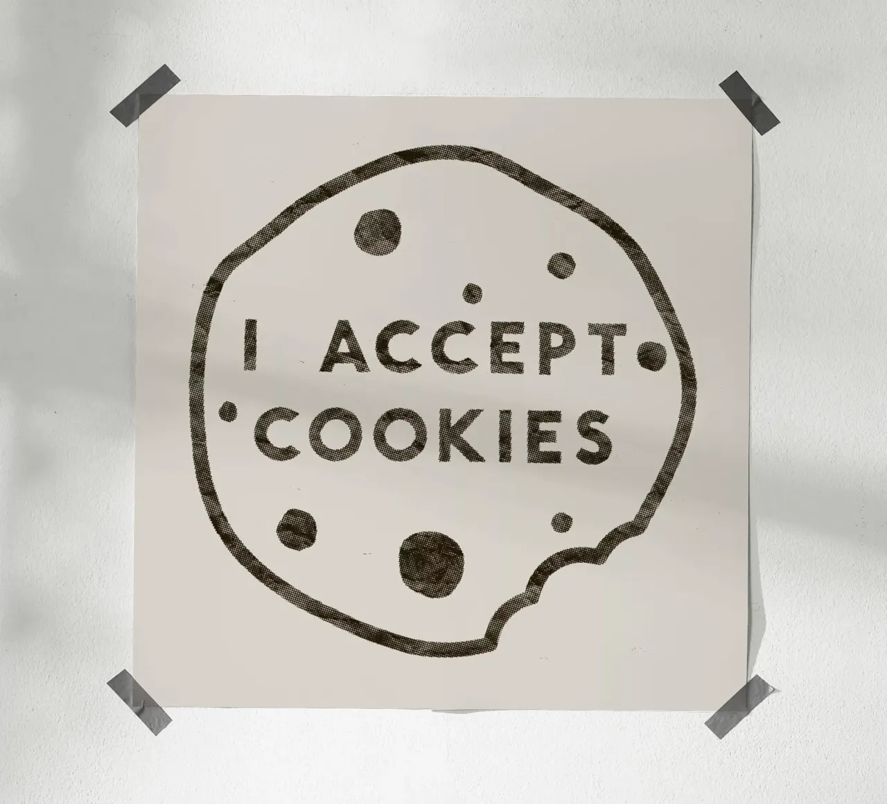 I Accept Cookies poster da Florent Bodart