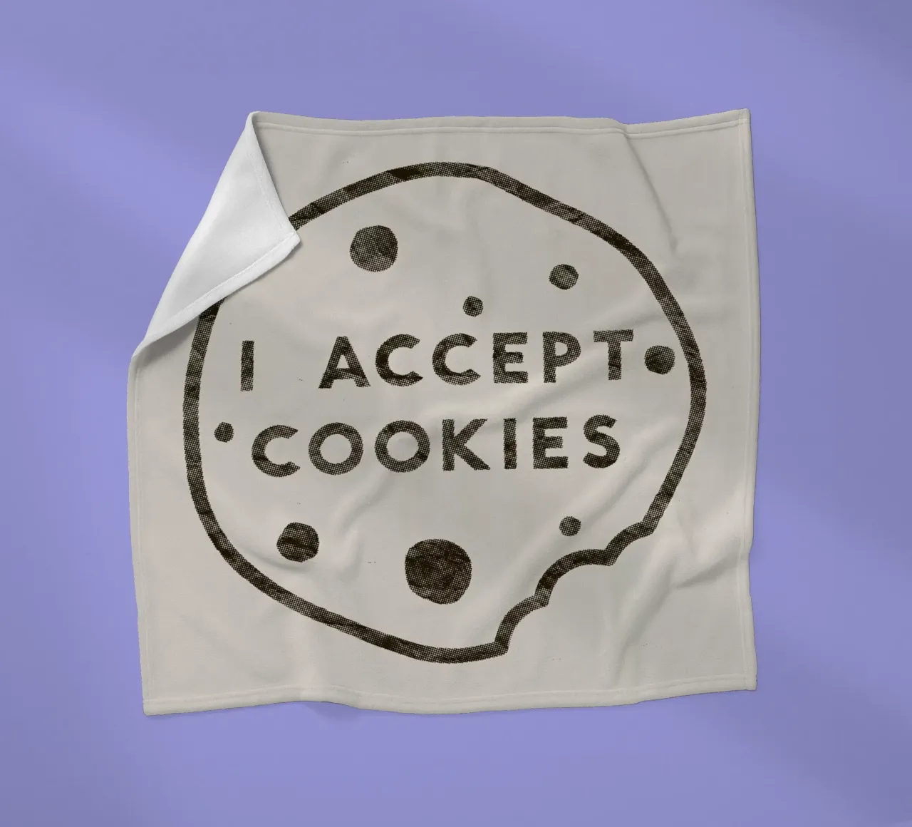 I Accept Cookies coperta in pile da Florent Bodart