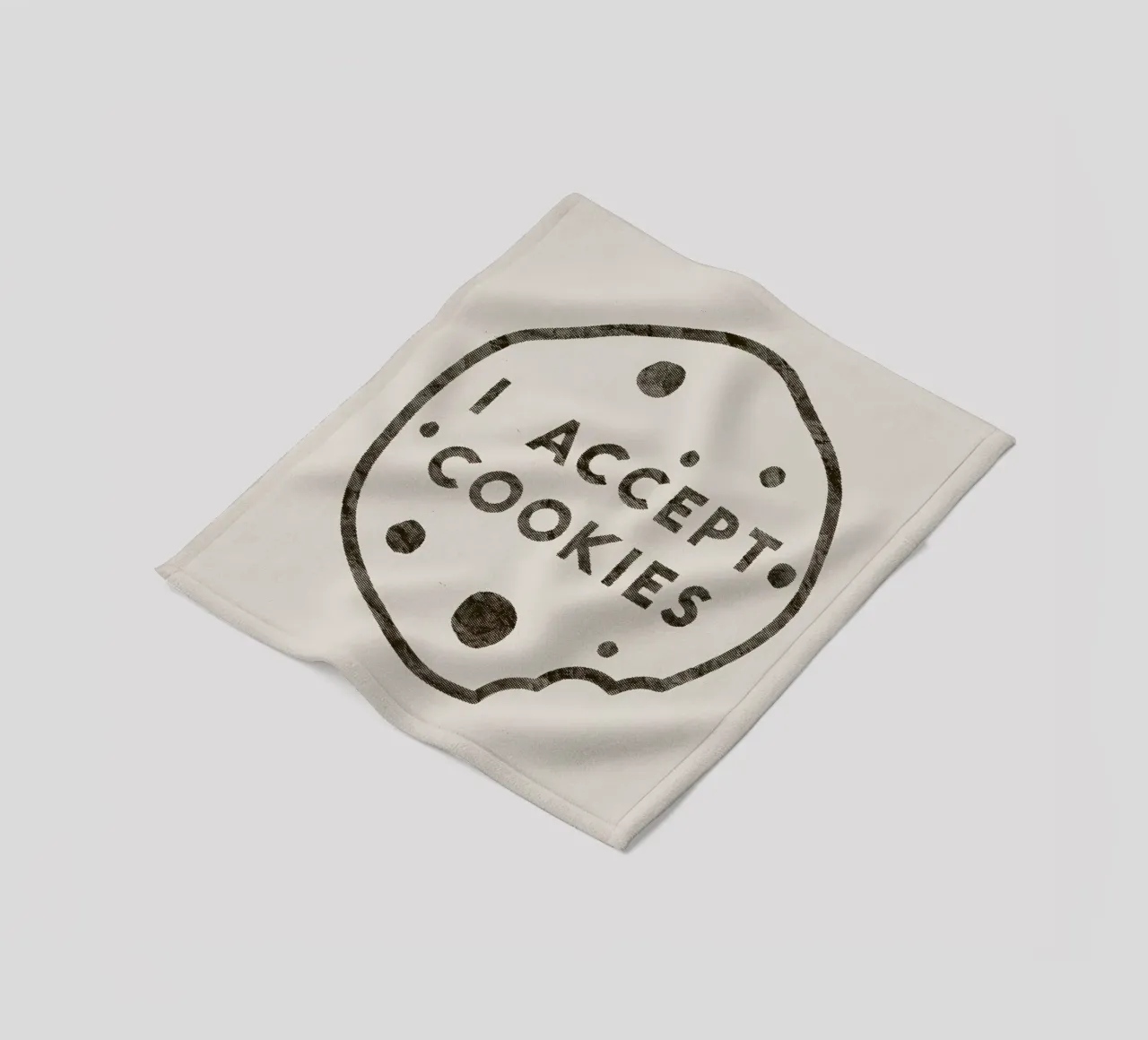 I Accept Cookies coperta in pile da Florent Bodart