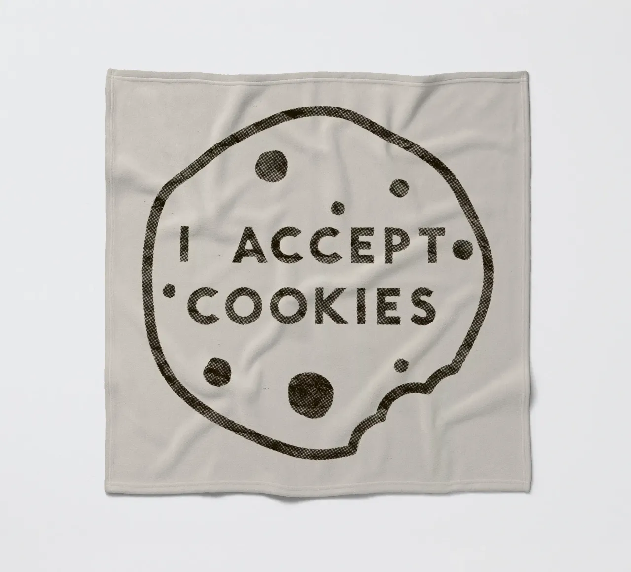 I Accept Cookies coperta in pile da Florent Bodart