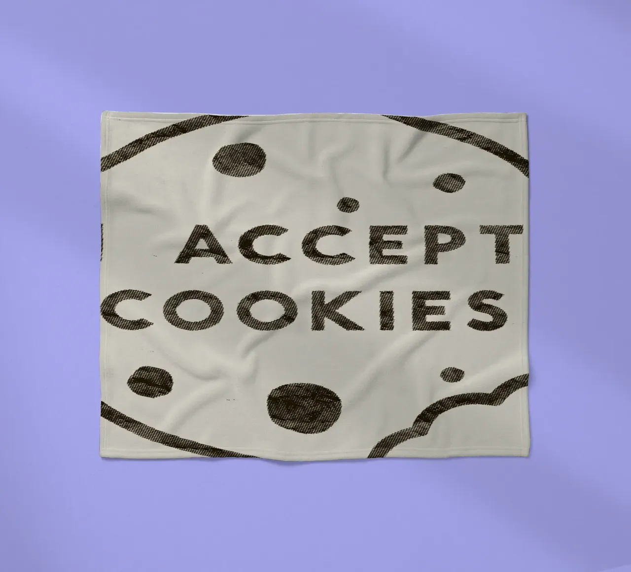 I Accept Cookies coperta in pile da Florent Bodart