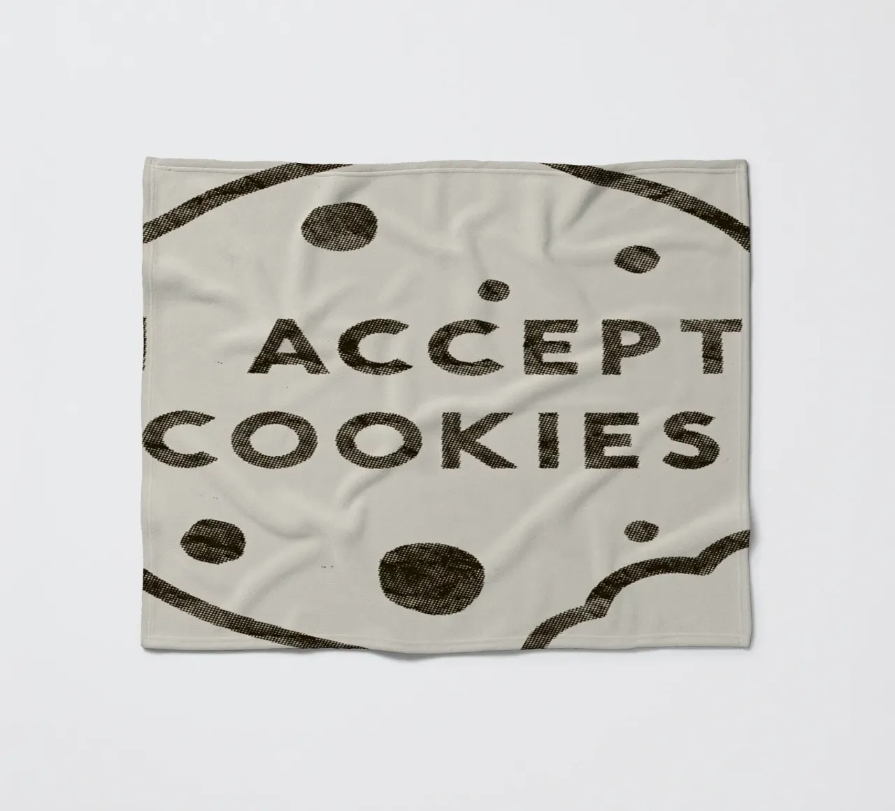 I Accept Cookies coperta in pile da Florent Bodart