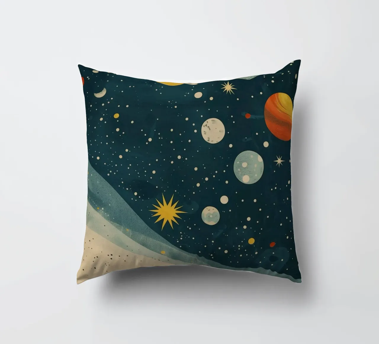 Boho Nursery 17 Planets cuscino da Boho Print Collection