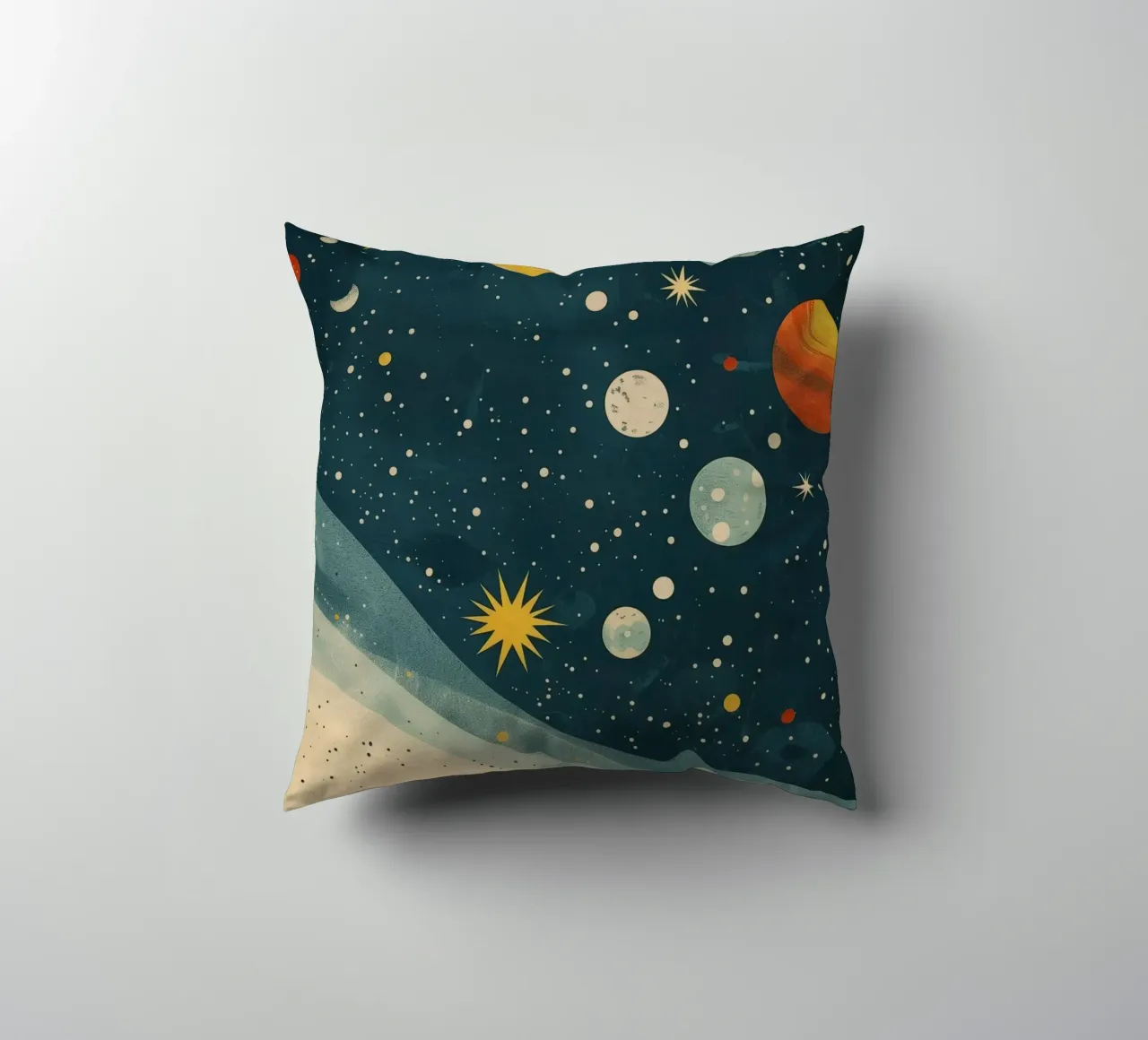 Boho Nursery 17 Planets cuscino da Boho Print Collection