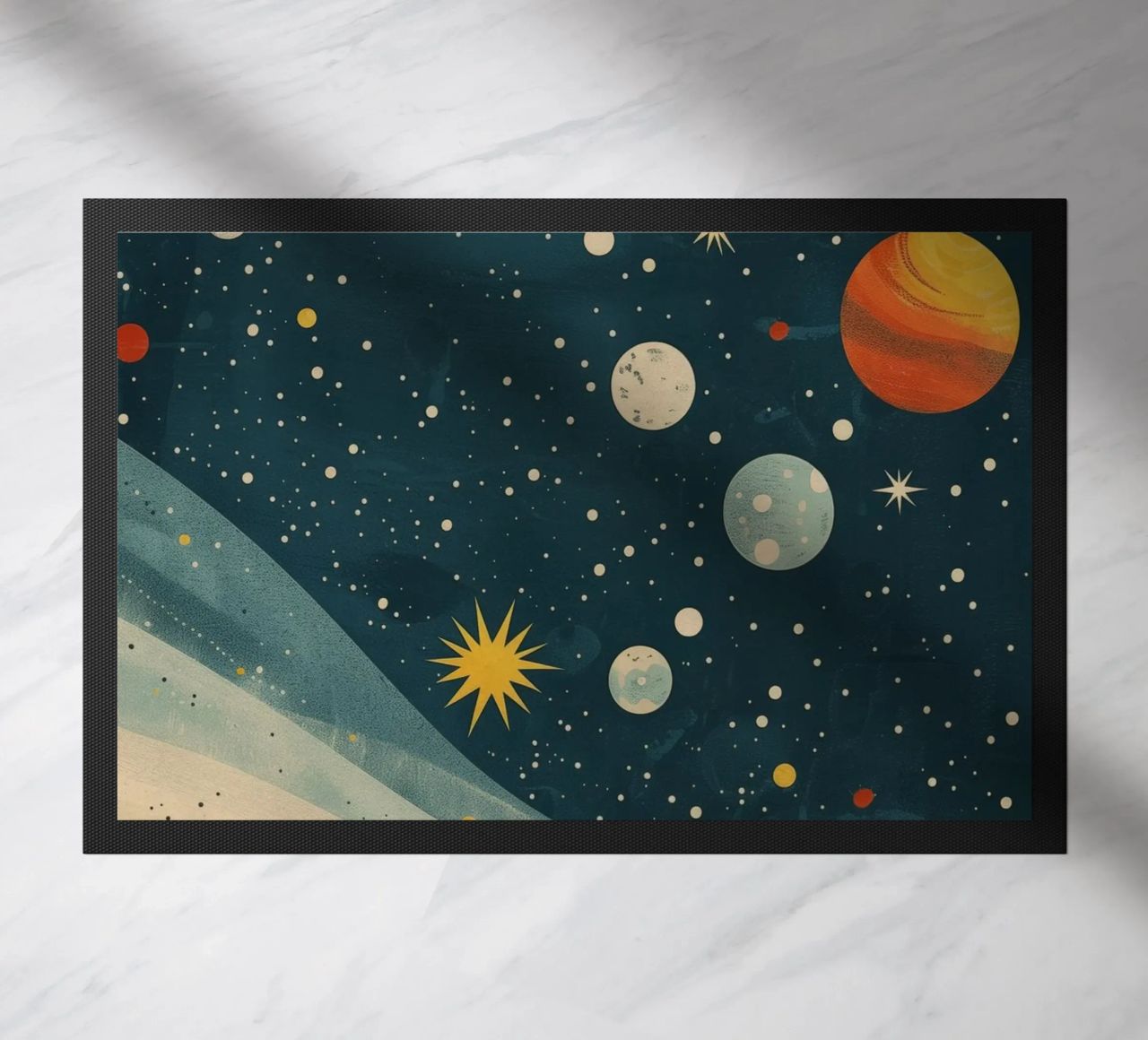 Boho Nursery 17 Planets zerbino da Boho Print Collection