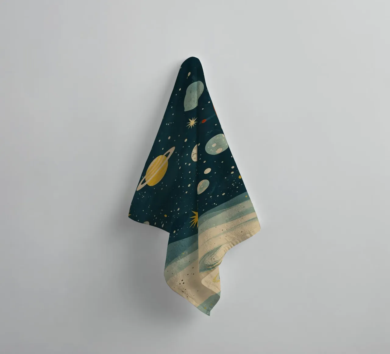 Boho Nursery 17 Planets asciugamano da bagno da Boho Print Collection