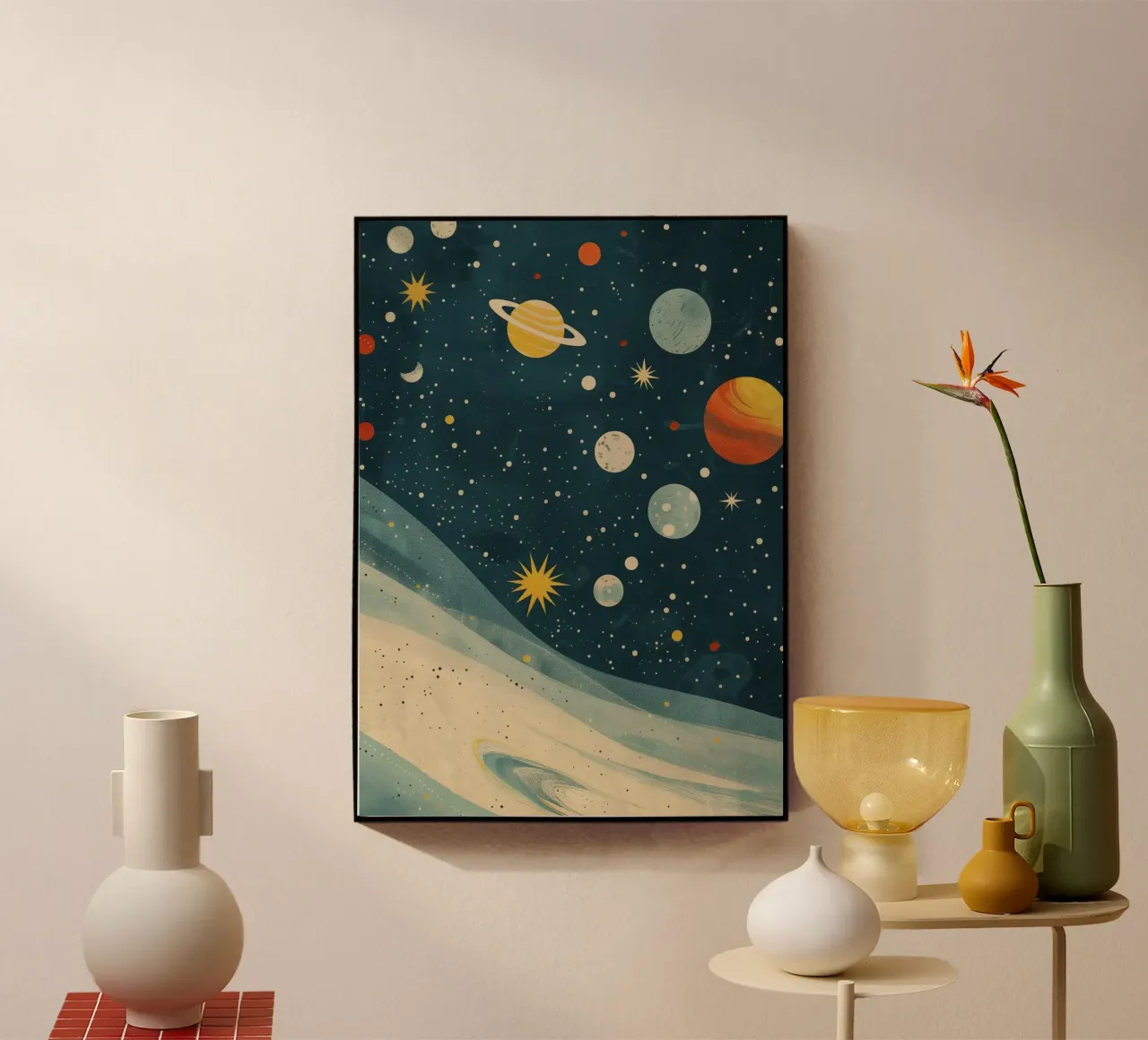 Boho Nursery 17 Planets plexiglass da Boho Print Collection