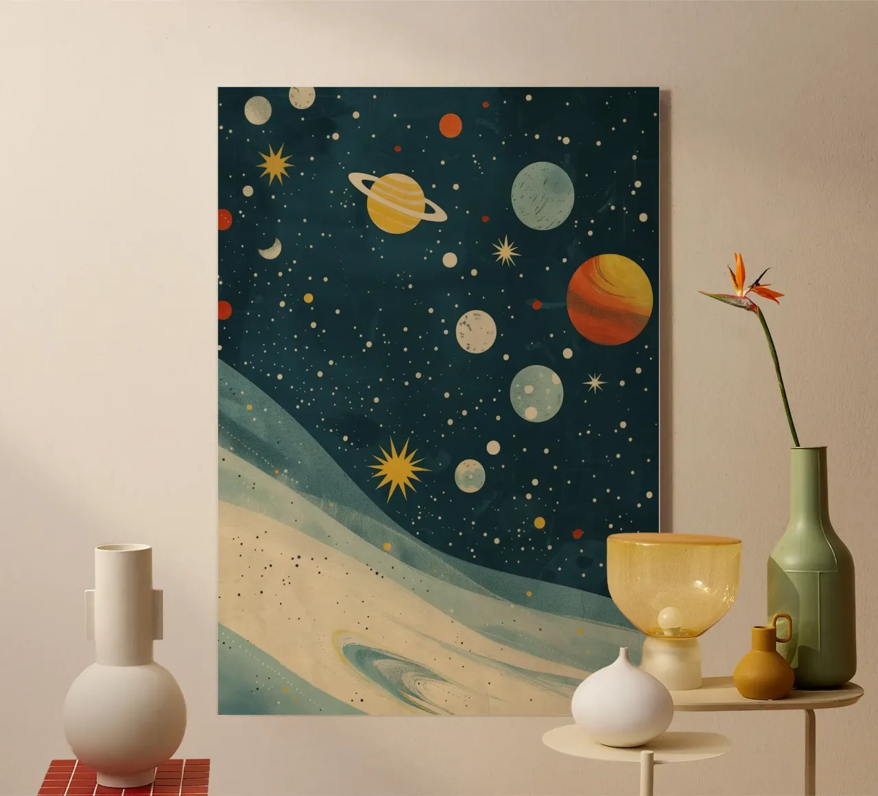 Boho Nursery 17 Planets plexiglass da Boho Print Collection