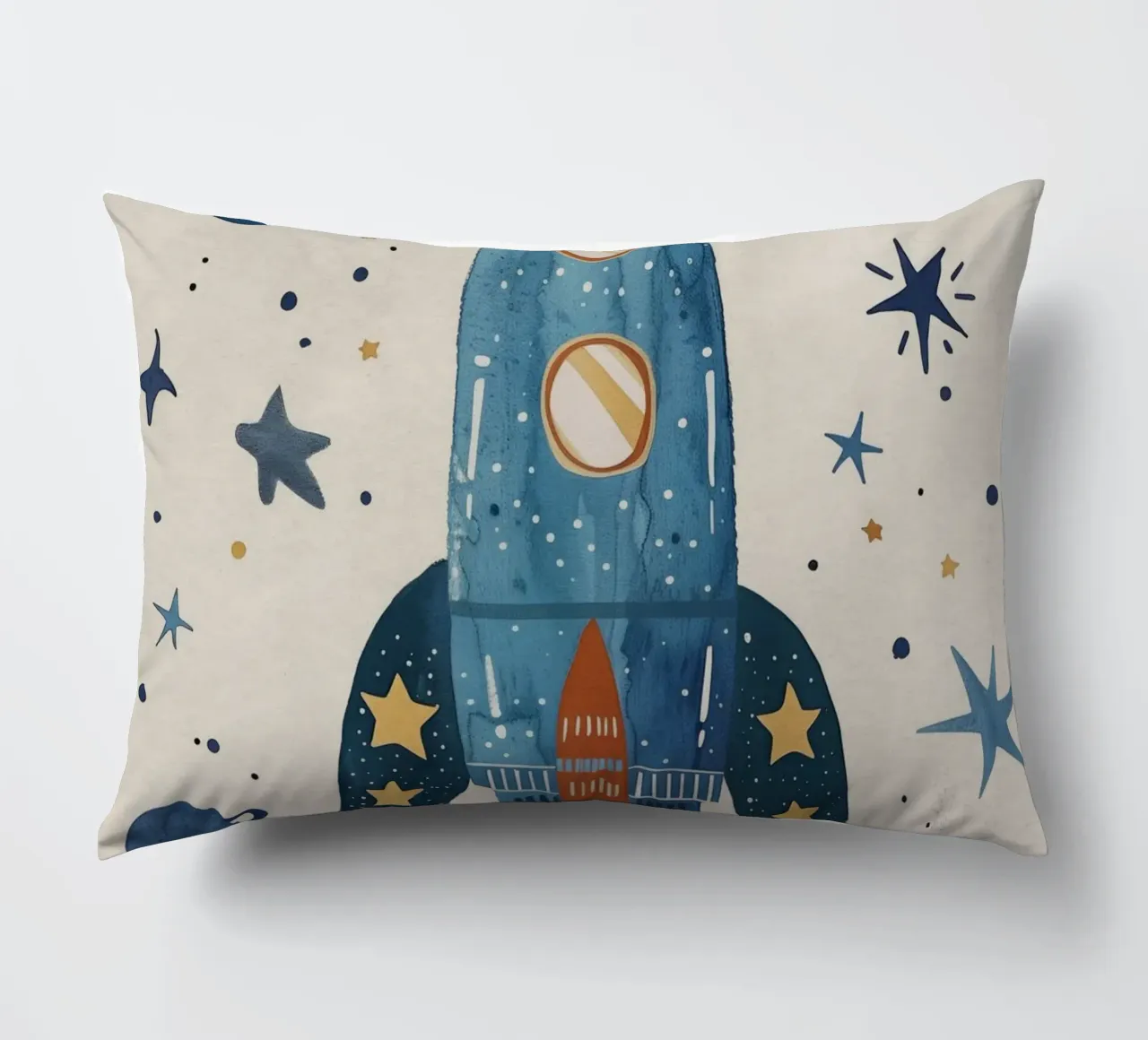 Boho Nursery 17 Rocket cuscino da Boho Print Collection