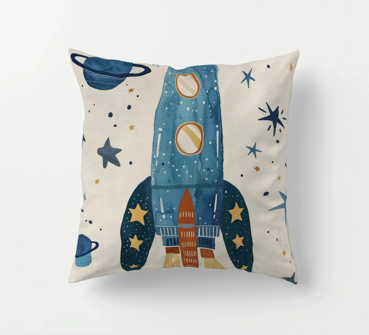 Boho Nursery 17 Rocket cuscino da Boho Print Collection