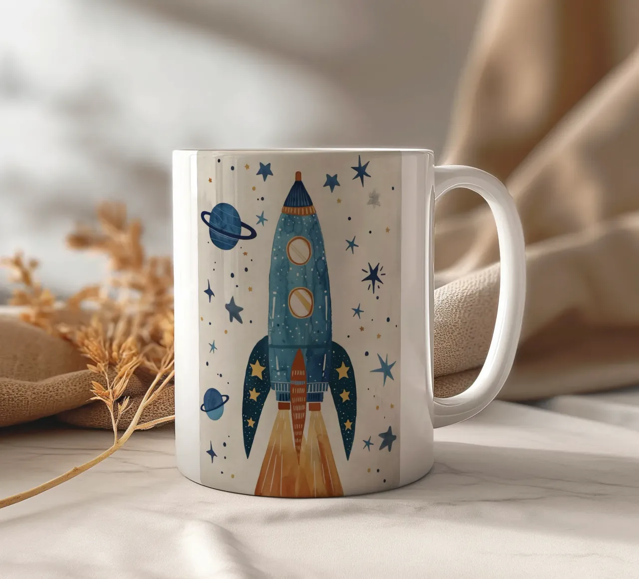Boho Nursery 17 Rocket tazza in ceramica da Boho Print Collection